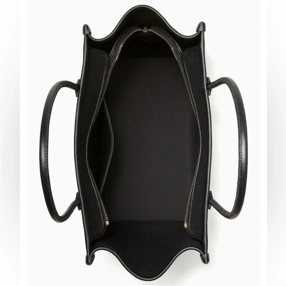 Kate Spade New York Manhattan Large Tote Black Pebbled Leather‎ Bag